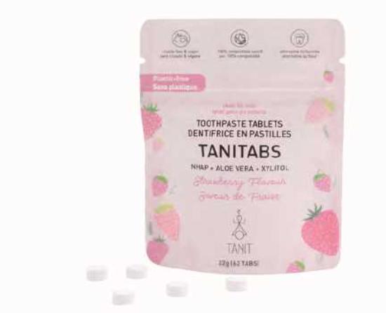 Dentifrice en pastilles - Fraise sachet voyage