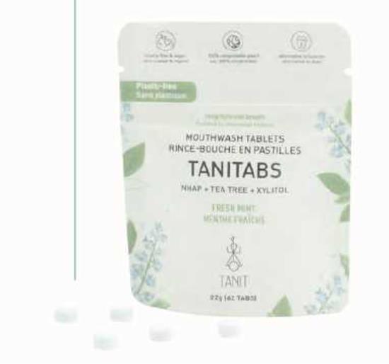 Rince-bouche en pastilles sachet voyage