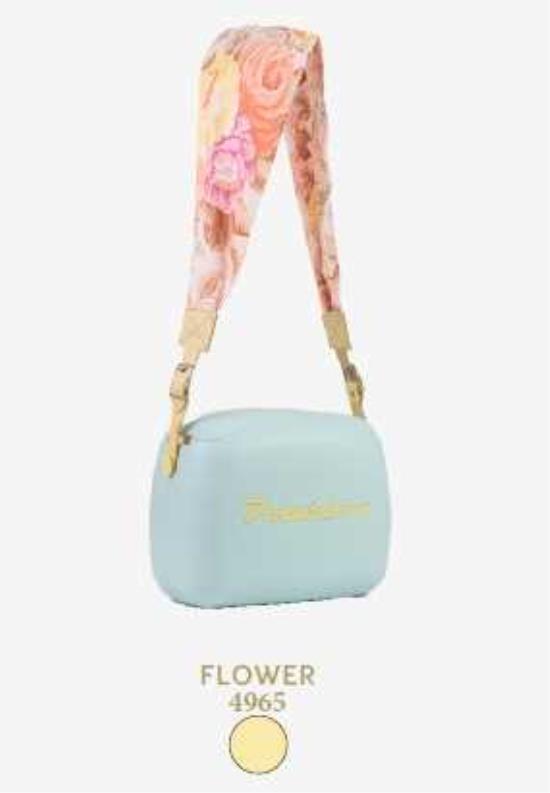 strap fleur cuir jaune
