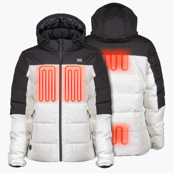 Womens-Heated-Jacket-Crest-Cream-XS