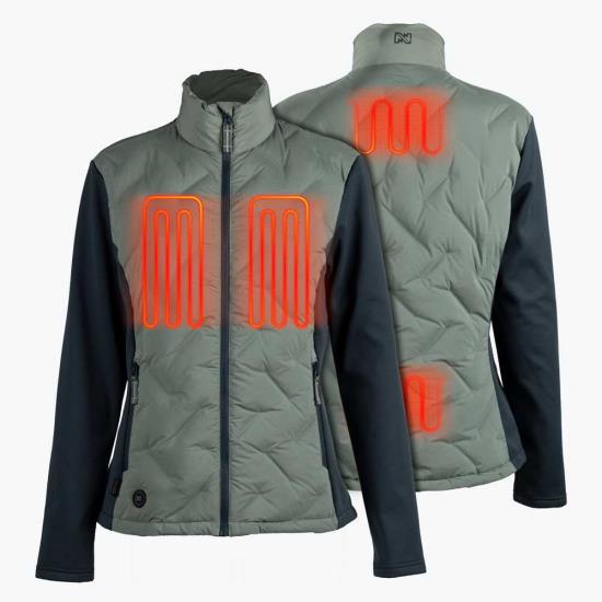 Womens-Heated-Jacket-Aria-Hybrid-Sage-MD